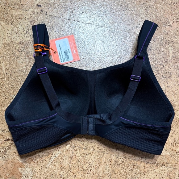Panache Sport Marvel Wireless Sports Bra NWT In Black Sz 34DD - Picture 2 of 15